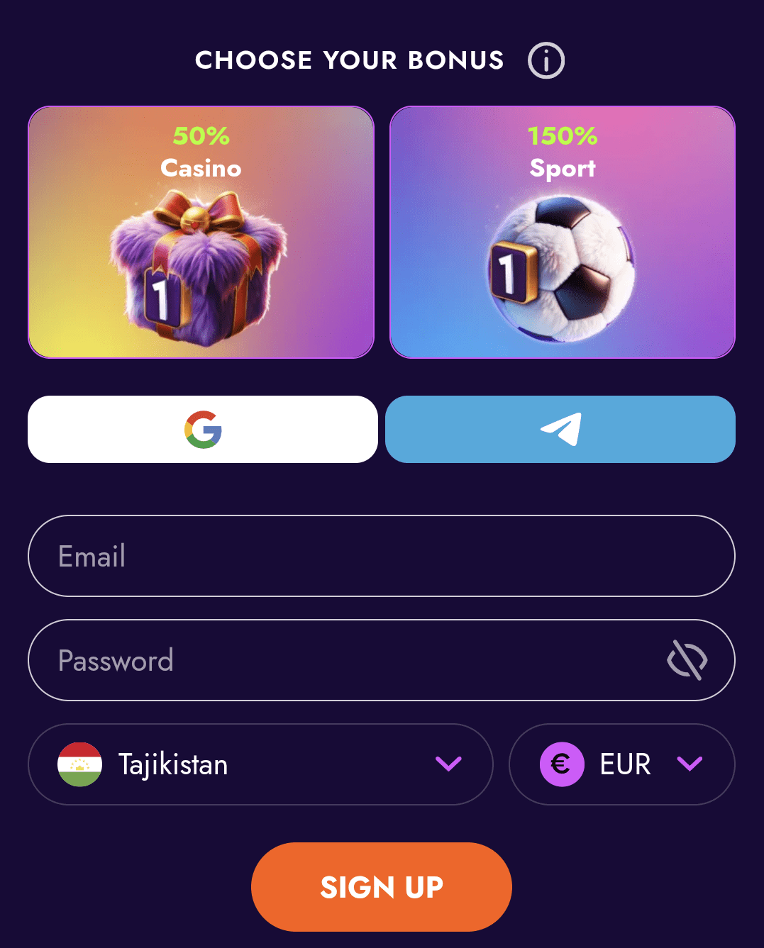инструкция регистрации в казино Irwin